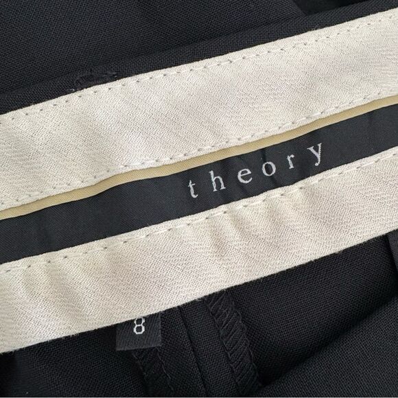 Theory Halientra wide leg crop trousers culottes Size 8 - Picture 8 of 10